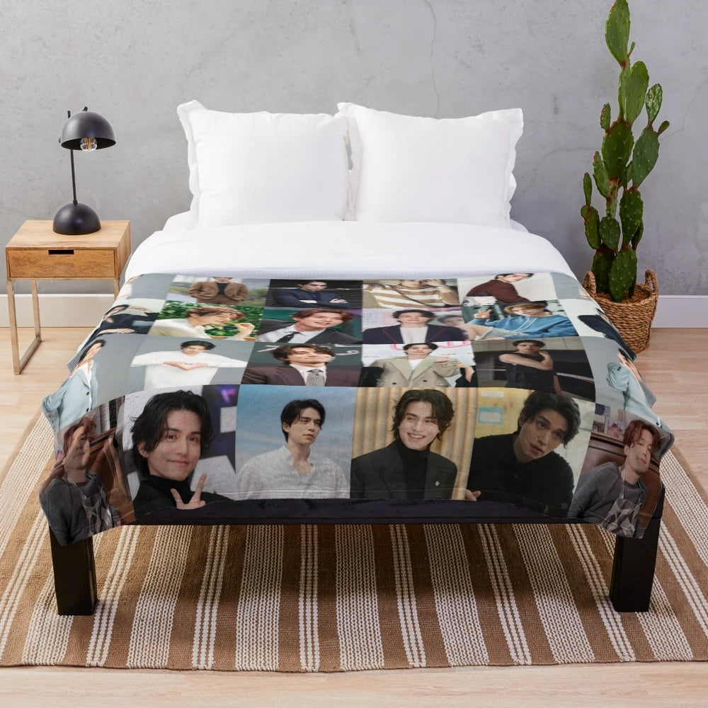 Lee Dong Wook Plush Blanket - Soft and Comfortable Korean Drama Inspired Collectible
