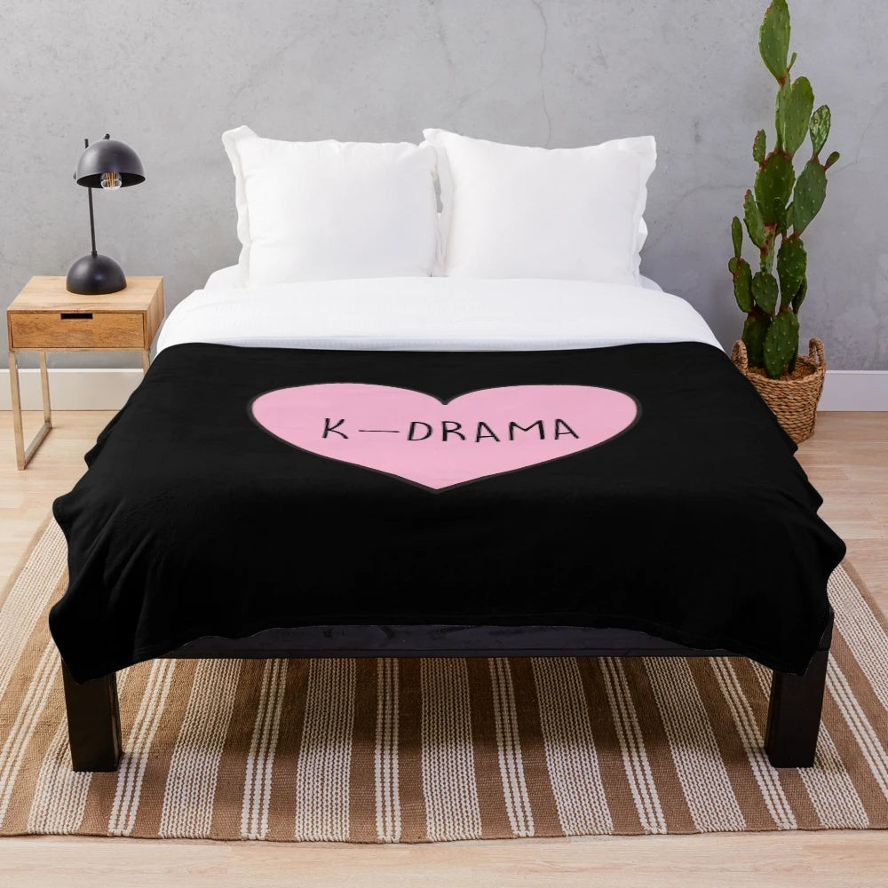 Korean drama inspired plush blanket