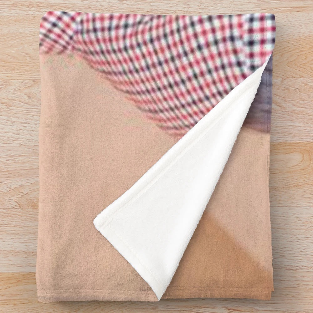 Soft and cozy plush blanket in Korean style design