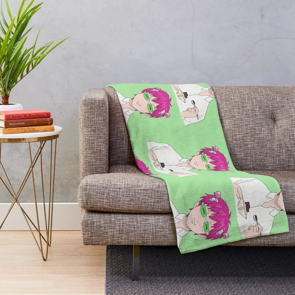 Kusuo Saiki Themed Anime Plush Blanket