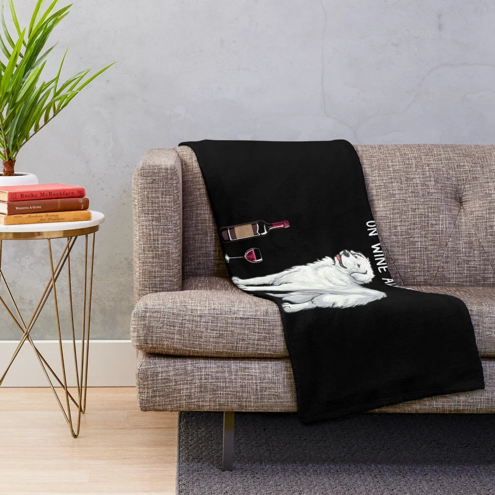 Soft and Cuddly Kuvasz Dog Plush Blanket