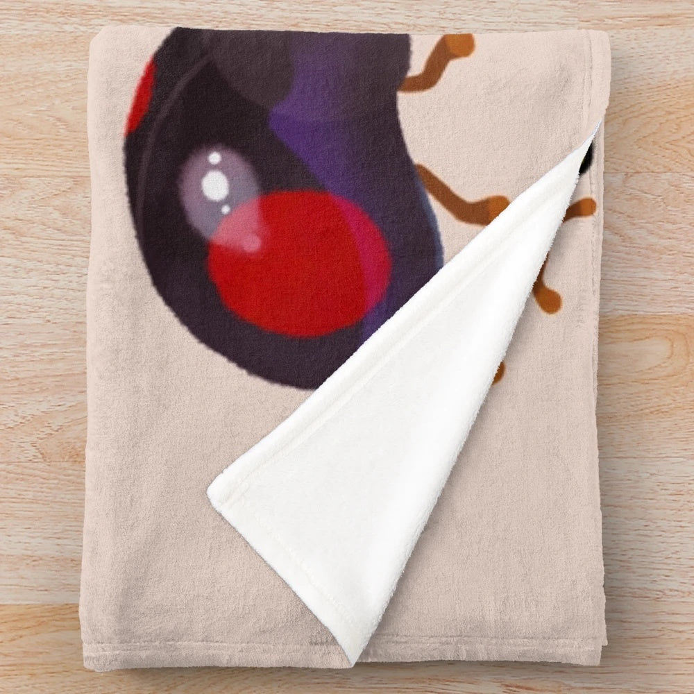 Lady beetles plush blanket with a cute and whimsical design