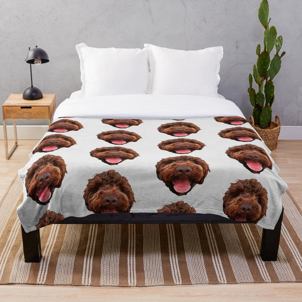Soft and Cuddly Lagotto Romagnolo Plush Blanket
