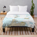 Soft and plush blanket featuring the beautiful islands of Lake Erie