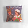 Plush "Last Christmas" pillow featuring Wham! band members George Michael and Andrew Ridgeley