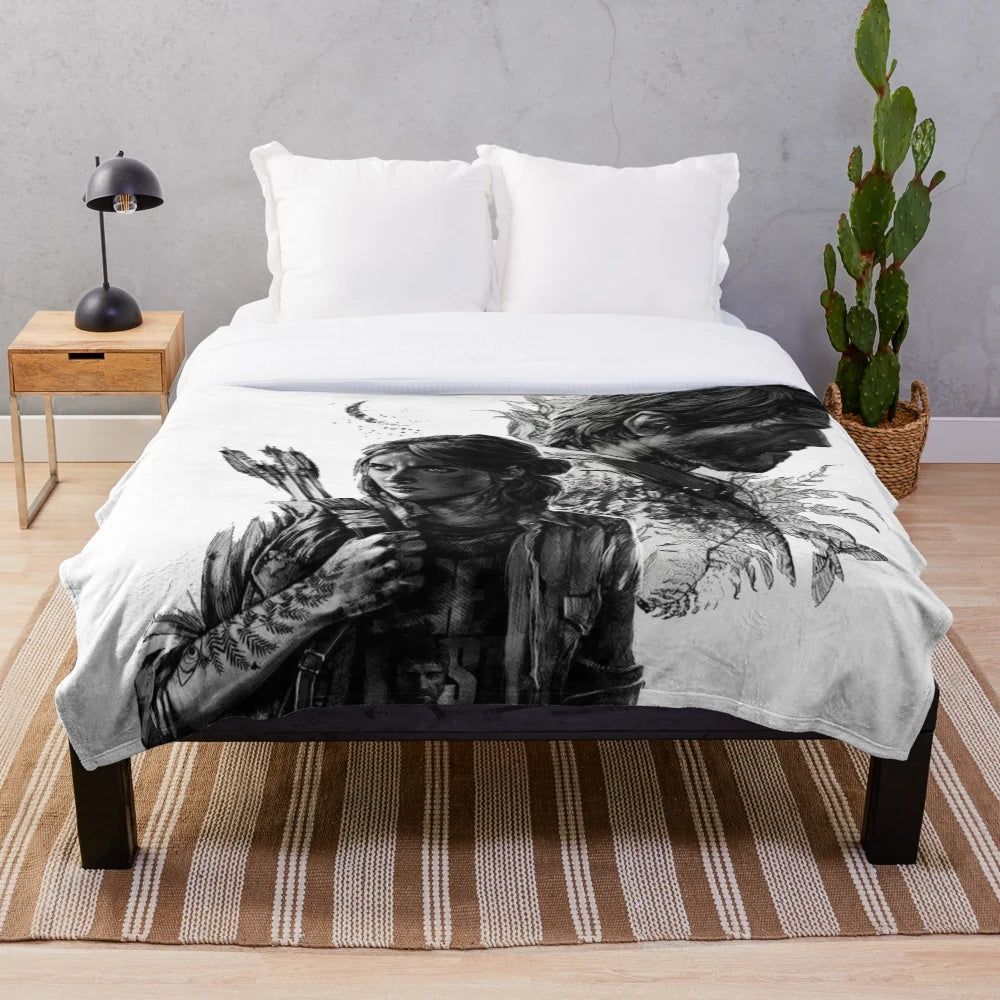 Last of Us inspired plush blanket