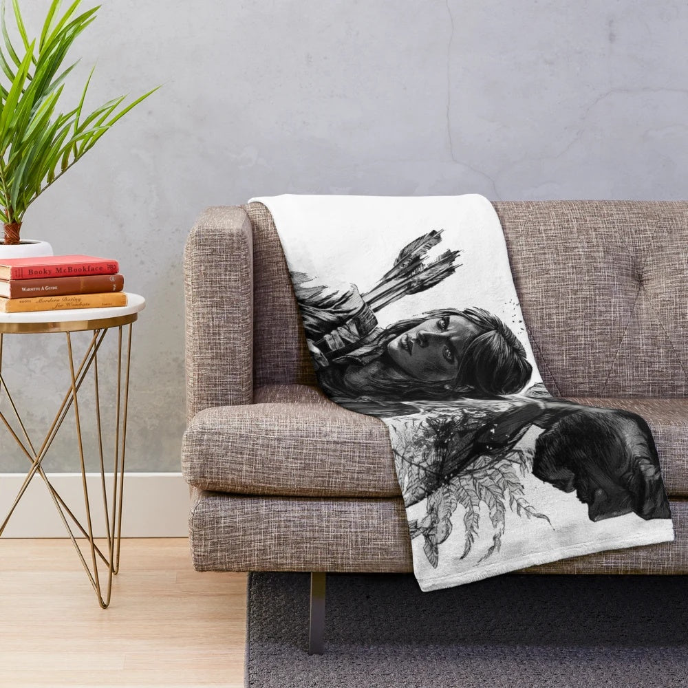 Last of Us inspired plush blanket