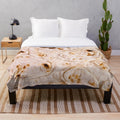 Lavash bread pattern plush blanket for cozy home decor