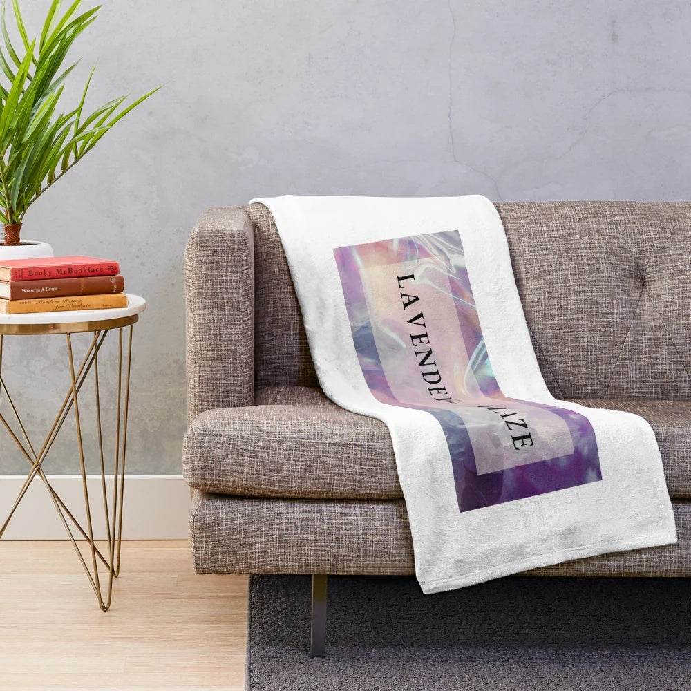 Plush lavender haze blanket inspired by Taylor Swift's music