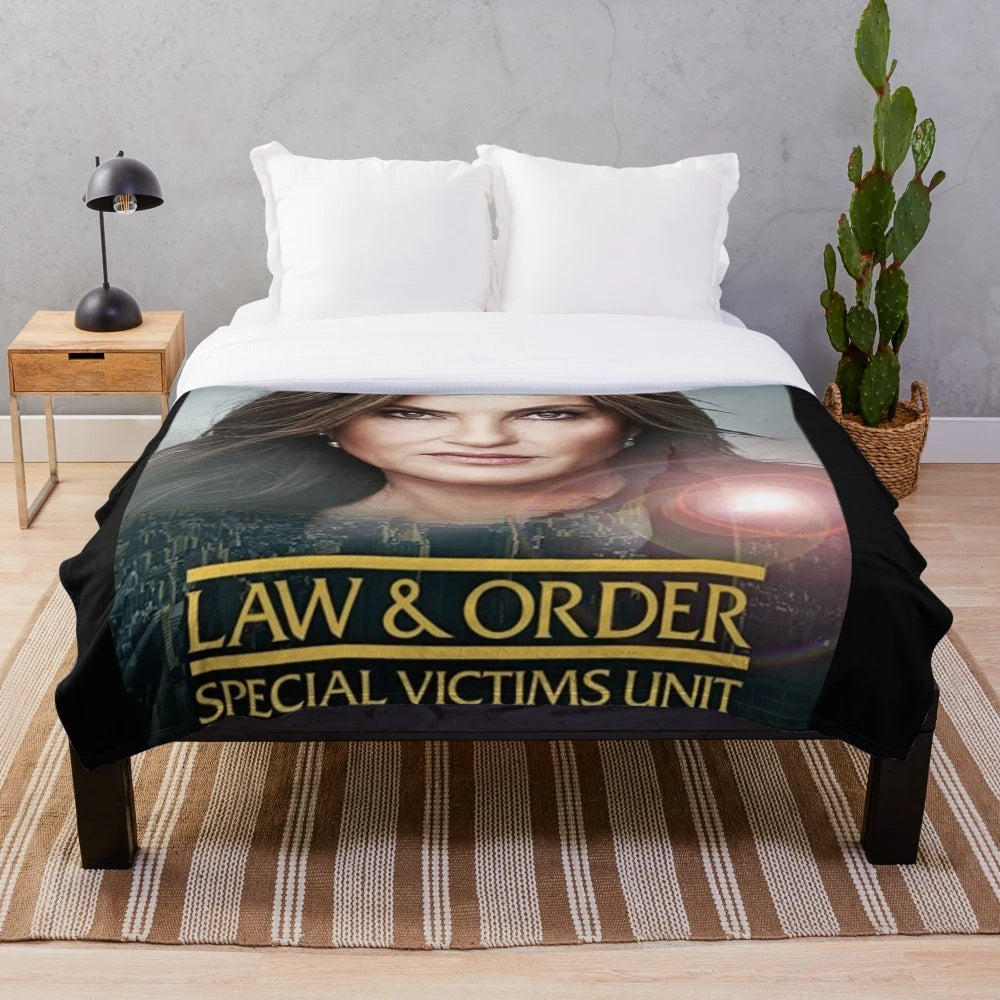Soft and Snuggly Law & Order: SVU Inspired Plush Blanket
