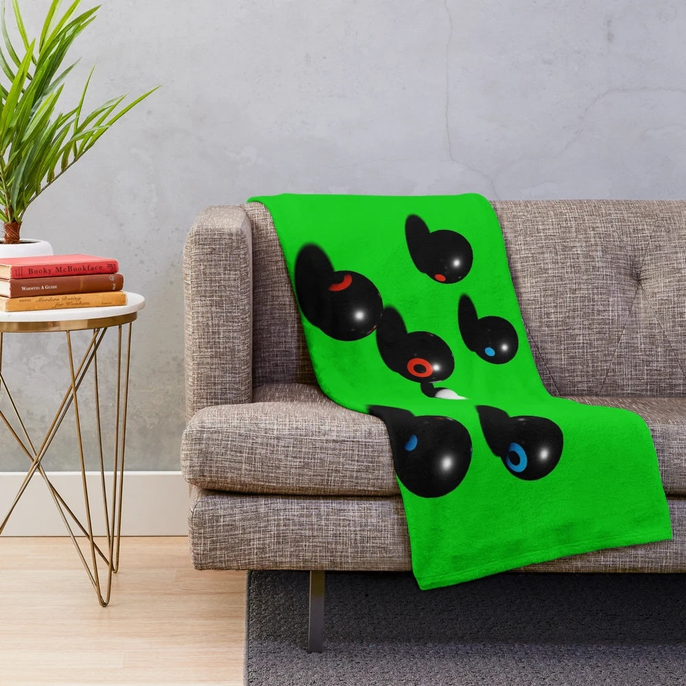 Lawn bowls plush blanket