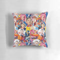 A plush Lazy Town-themed pillow featuring popular characters and memes.
