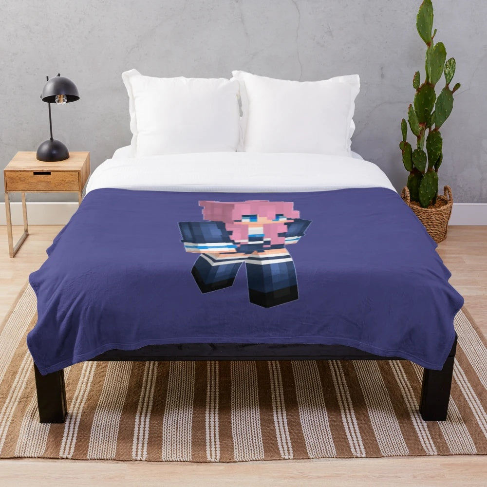 Soft and cuddly LD Shadow Lady plush blanket for gaming enthusiasts
