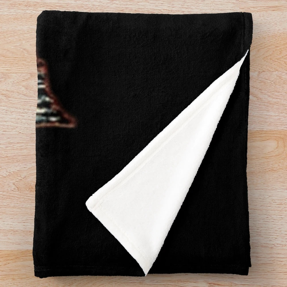 Led Zeppelin-inspired plush blanket with the iconic band's logo