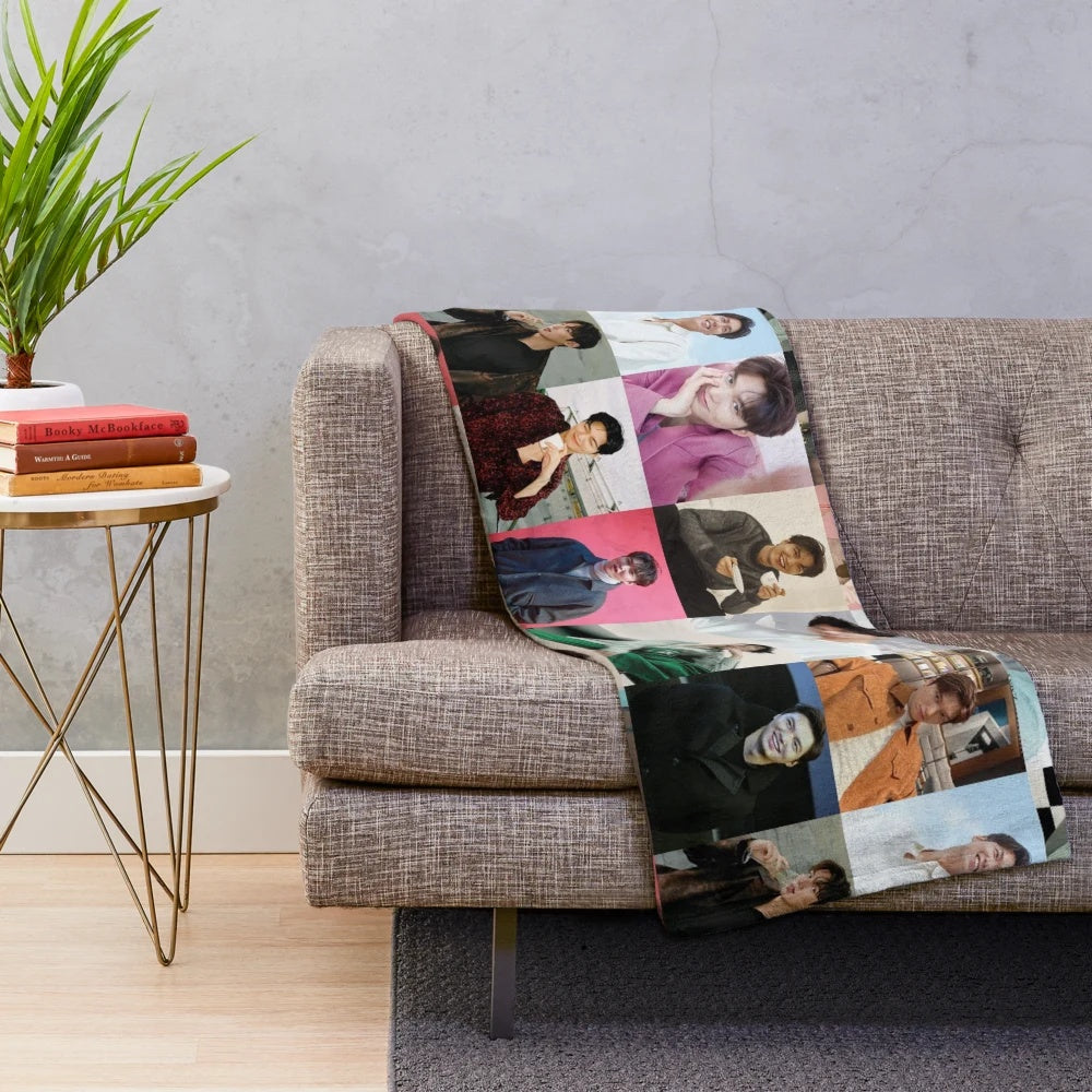 Lee Min Ho inspired plush blanket featuring the popular Korean actor