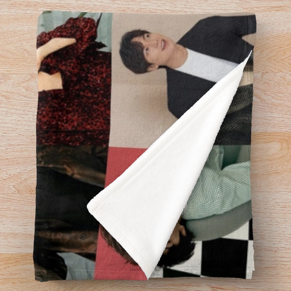 Lee Min Ho inspired plush blanket featuring the popular Korean actor
