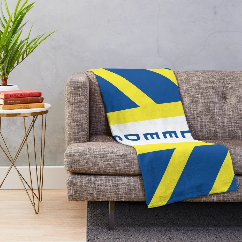Leeds United Plush Blanket with Football Club Inspired Design