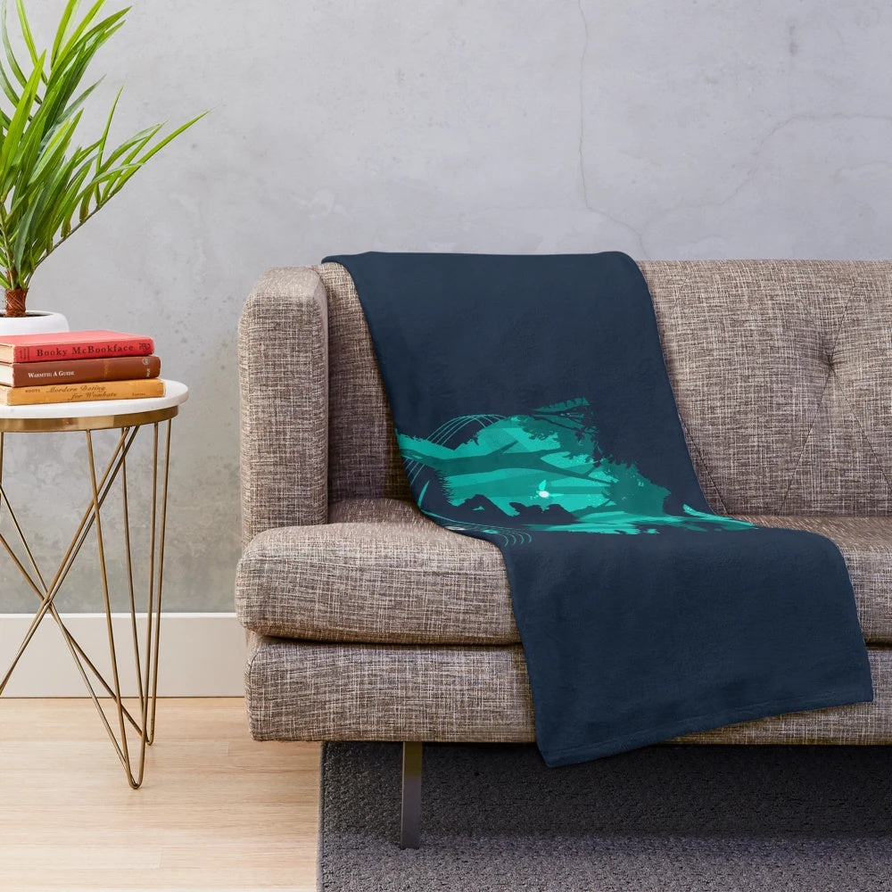 Plush blanket featuring a fantasy legend song design