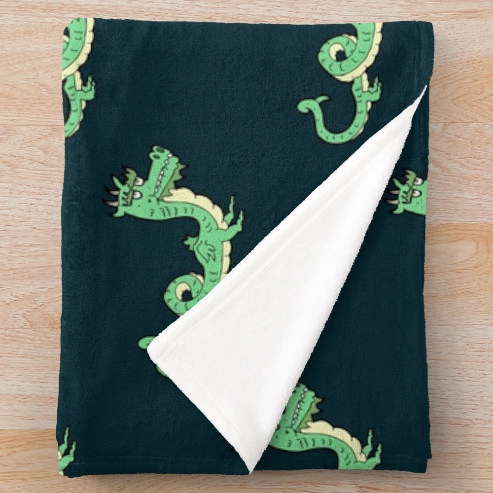 Cozy plush blanket featuring legendary animals design for anime enthusiasts