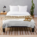 Lehigh University Plush Blanket with Mountain Hawks Logo