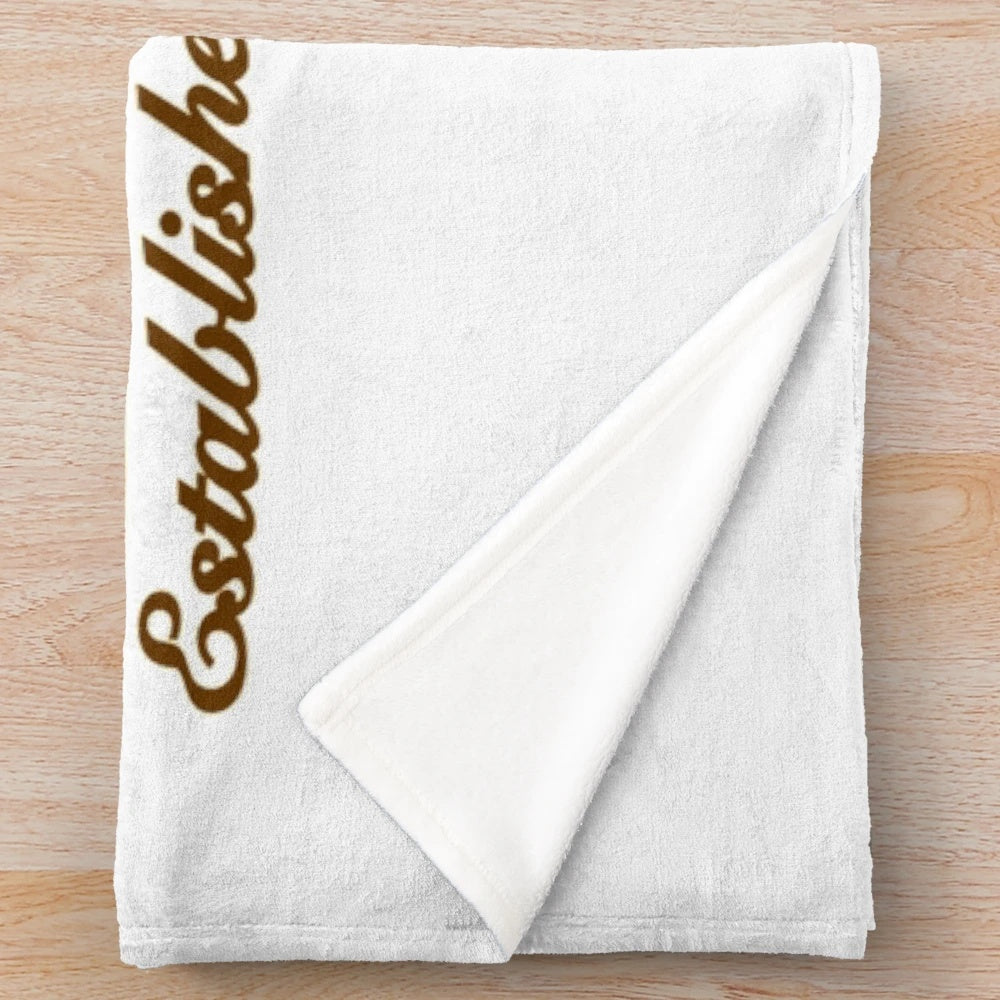 Lehigh University Plush Blanket with Mountain Hawks Logo