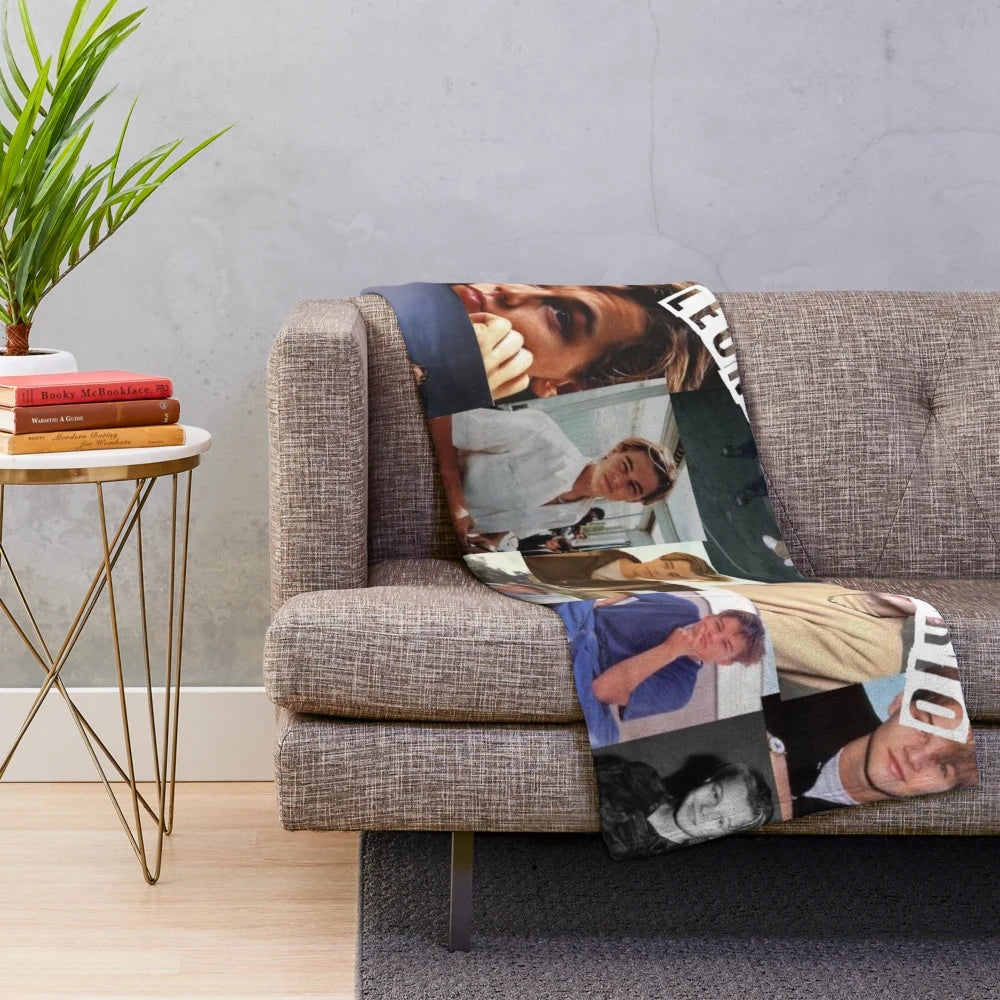 Leonardo DiCaprio inspired plush movie blanket