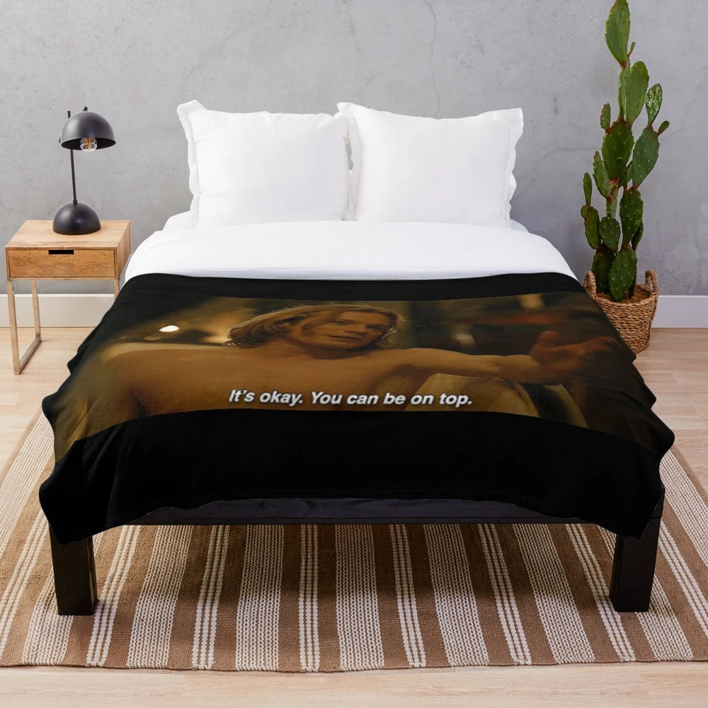 Plush blanket featuring Lestat, a beloved vampire character