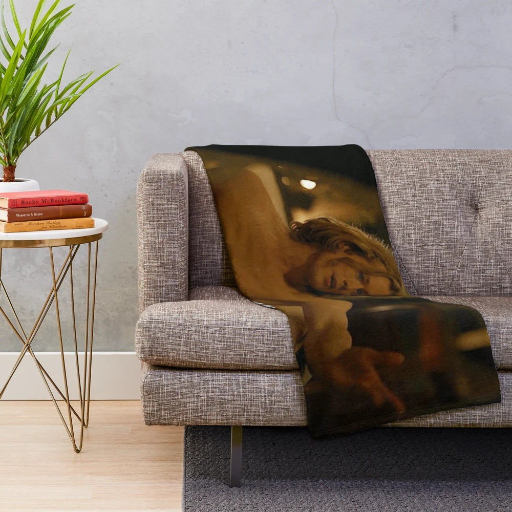Plush blanket featuring Lestat, a beloved vampire character