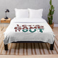 Lets Game It Out inspired plush blanket