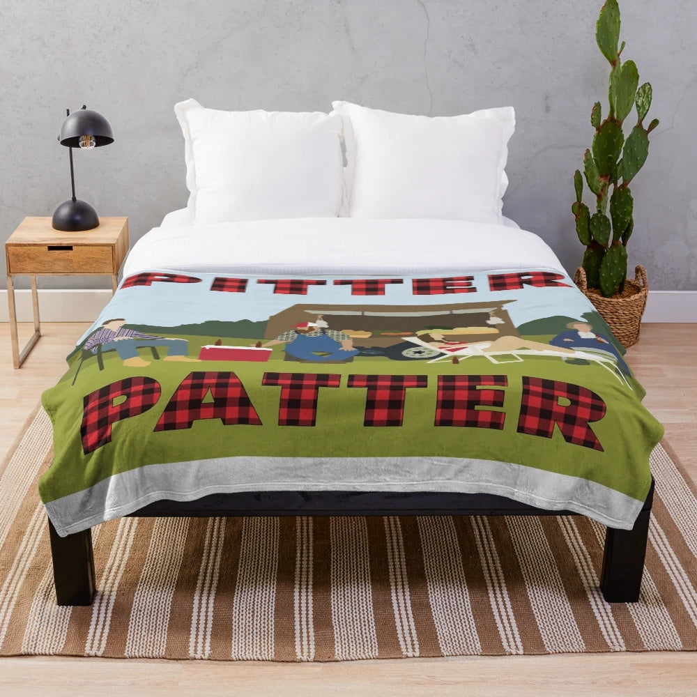 Letterkenny Produce Stand Plush Blanket with Minimalist Design