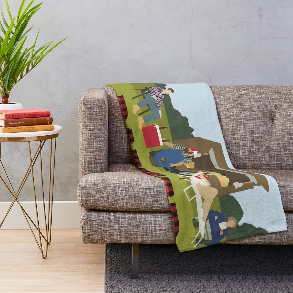 Letterkenny Produce Stand Plush Blanket with Minimalist Design