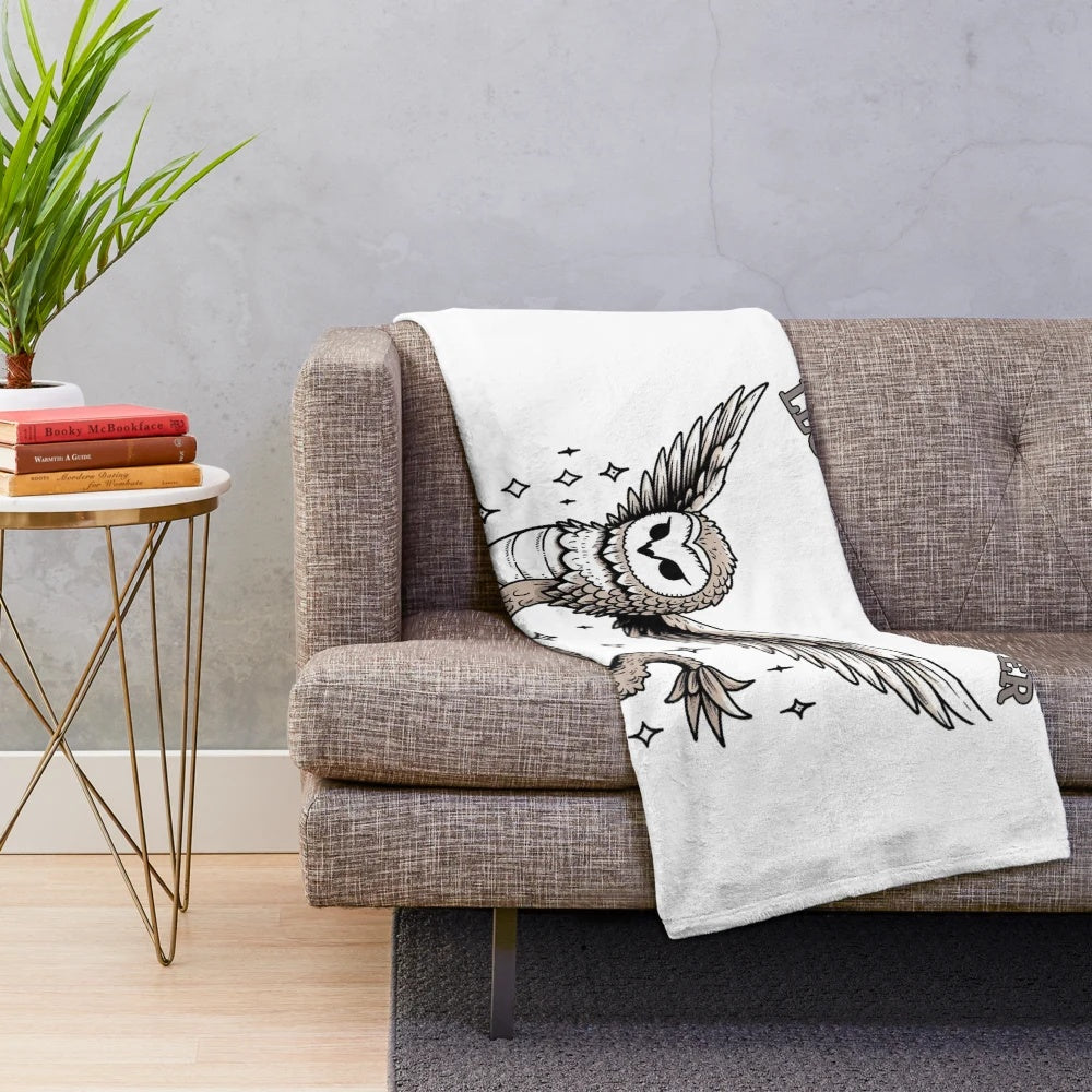 Leviathan plush blanket featuring a mythical sea monster design