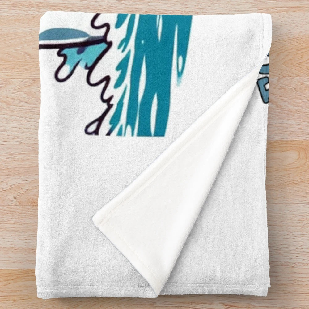 Soft and cuddly leviathan plush blanket featuring a mythical sea monster design