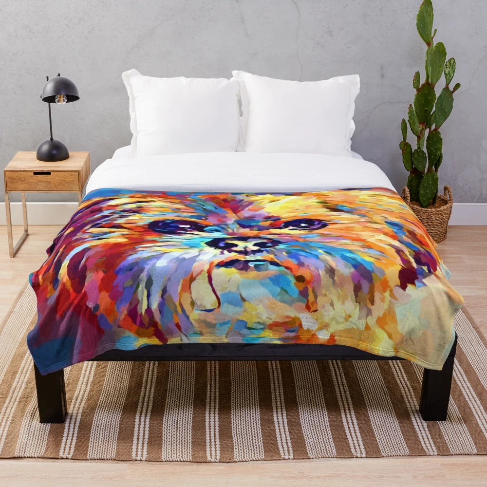 Lhasa Apso 3 Plush Blanket
