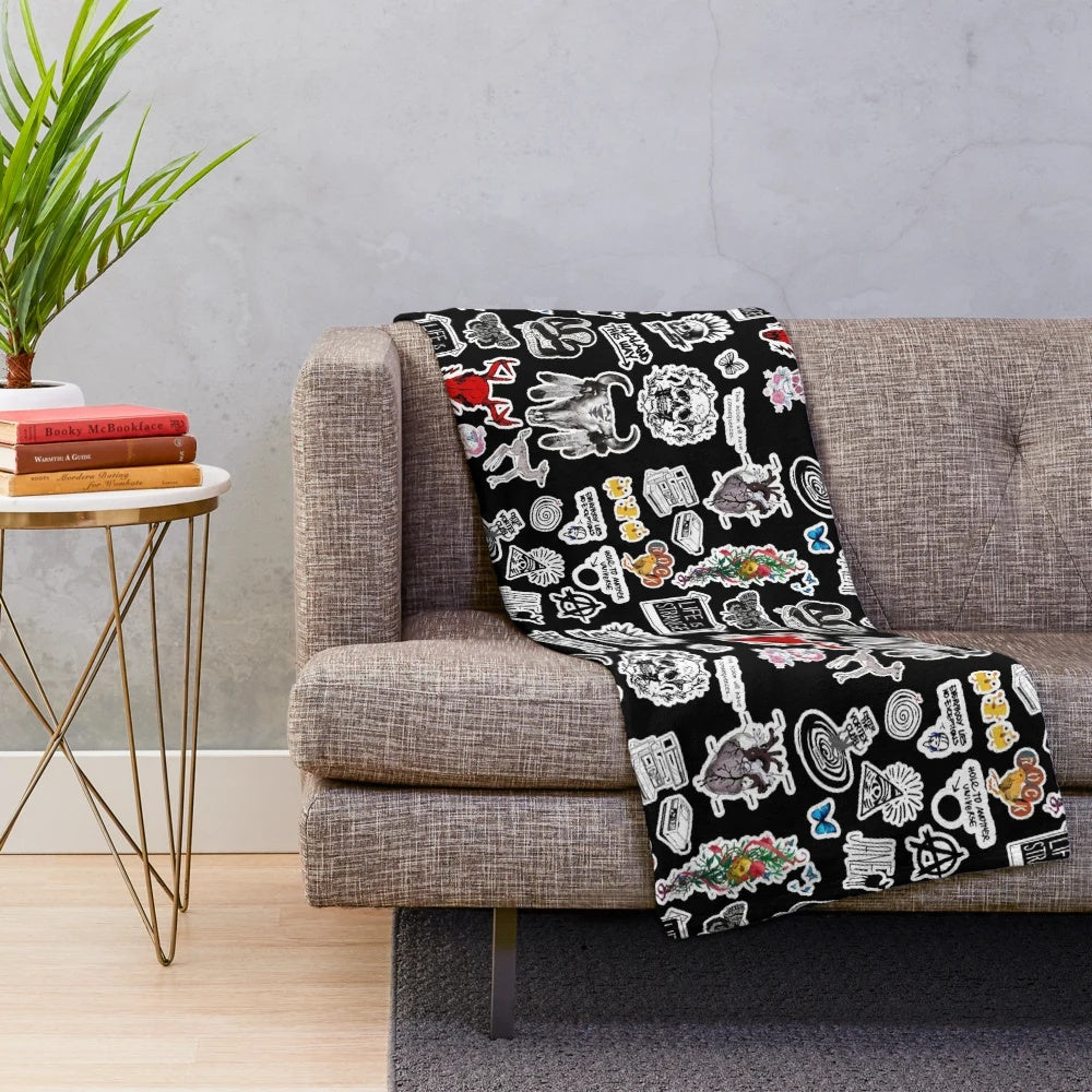 Life is Strange inspired plush blanket with Chloe Price, Rachel Amber, and Max Caulfield designs
