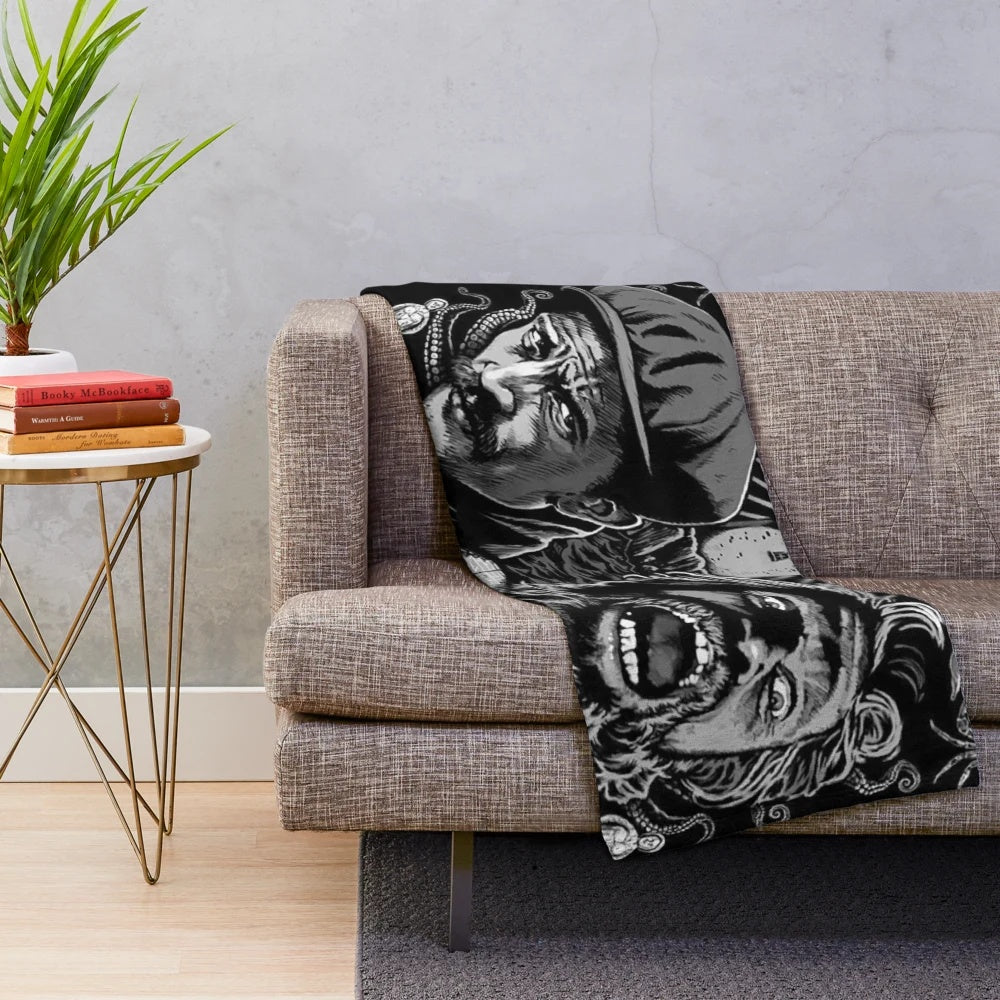 Plush lighthouse-themed blanket for cozy home decor