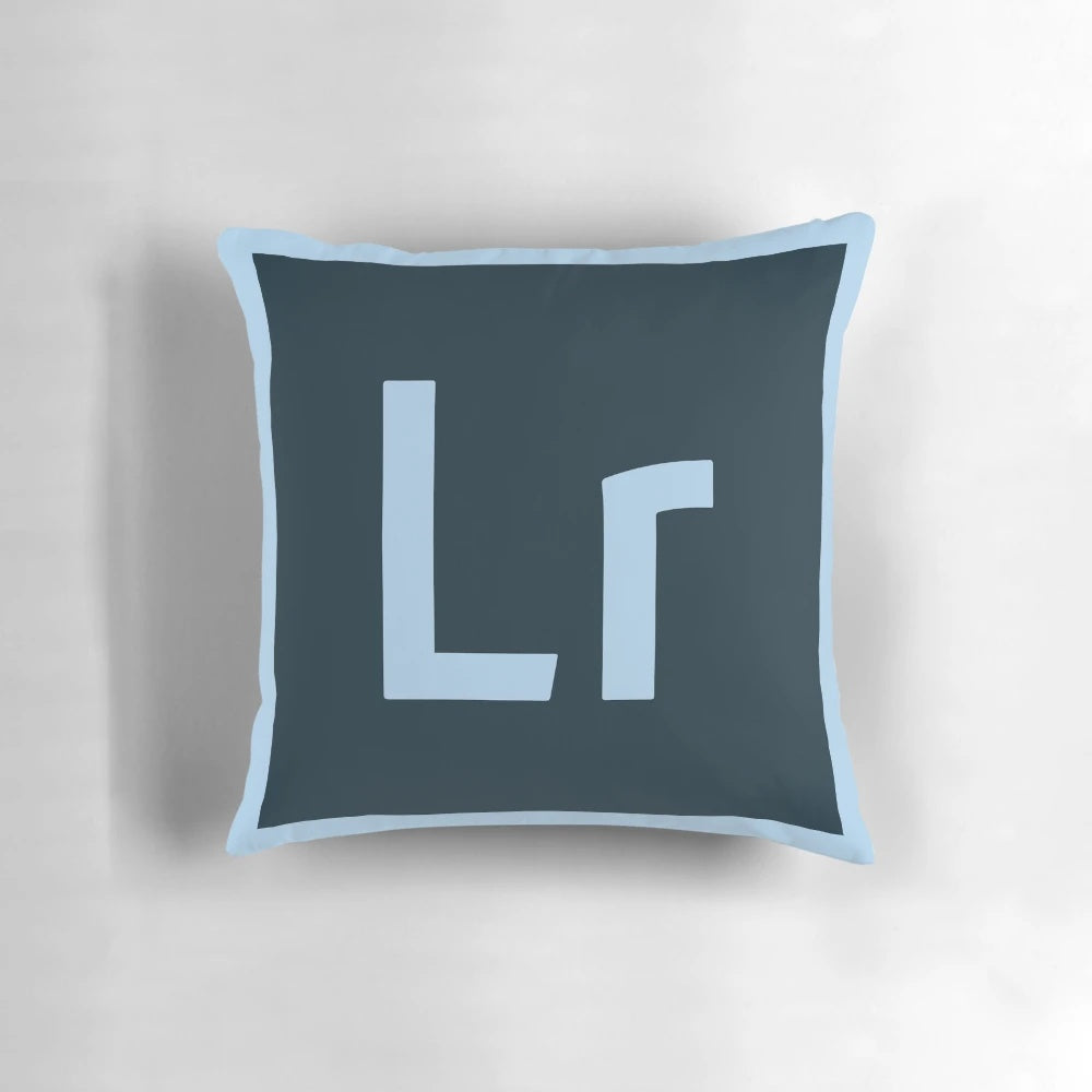 Comfortable Pillow Featuring the Lightroom Logo for Graphic Designers