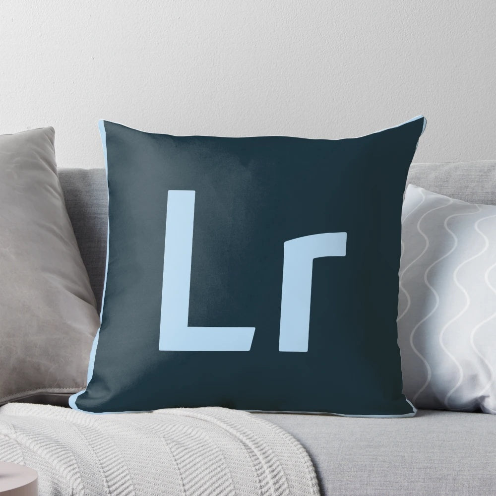 Comfortable Pillow Featuring the Lightroom Logo for Graphic Designers
