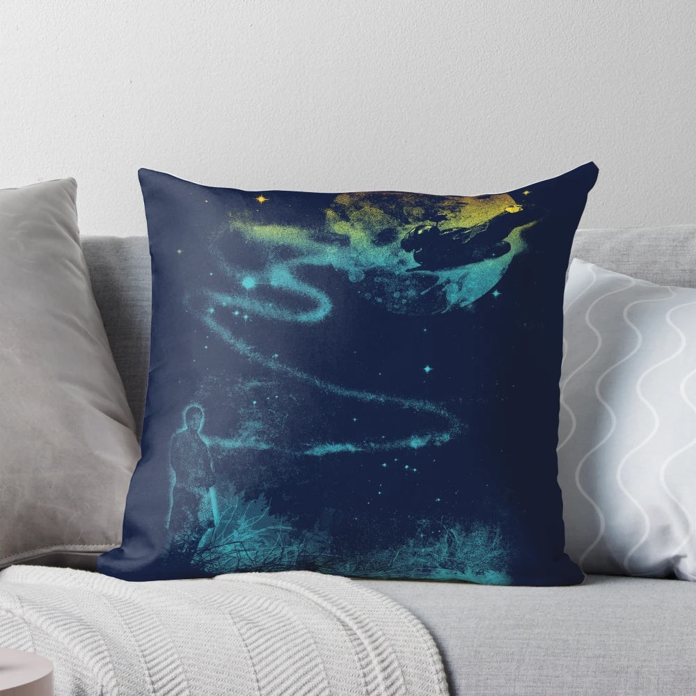 A soft, leaf-shaped pillow that captures the serene vibes of the sci-fi series Firefly.