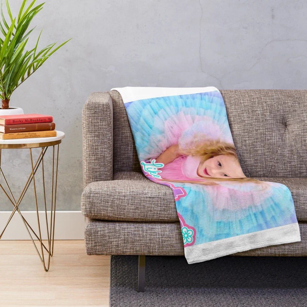 Soft and cuddly plush blanket featuring the beloved YouTube star Like Nastya