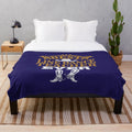 Plush line dance themed blanket with a motivational quote for line dance enthusiasts