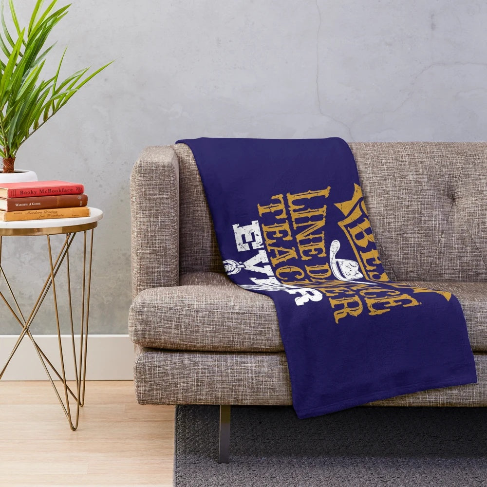 Plush line dance themed blanket with a motivational quote for line dance enthusiasts