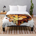 A soft and cuddly plush blanket featuring characters from the classic Disney movie The Lion King