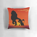 The Lion King Pillow featuring Simba, Mufasa, and the iconic African sunset