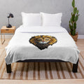 Soft and plush lion-themed blanket