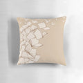 Plush pillow with a stack of books and flying birds, ideal for book lovers