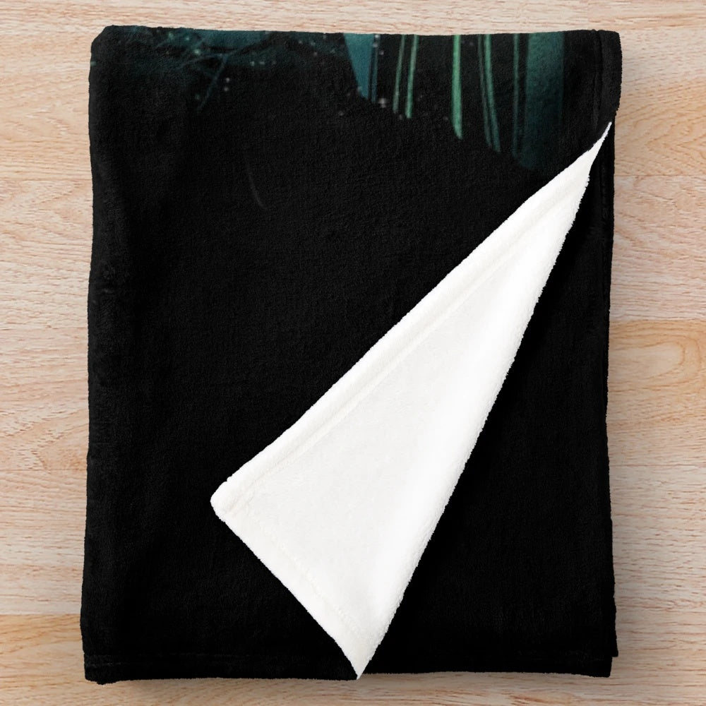 Cozy plush blanket with fantasy and literary design