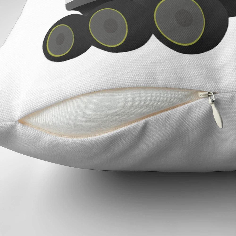 Soft and cuddly little starship robot pillow with cute design