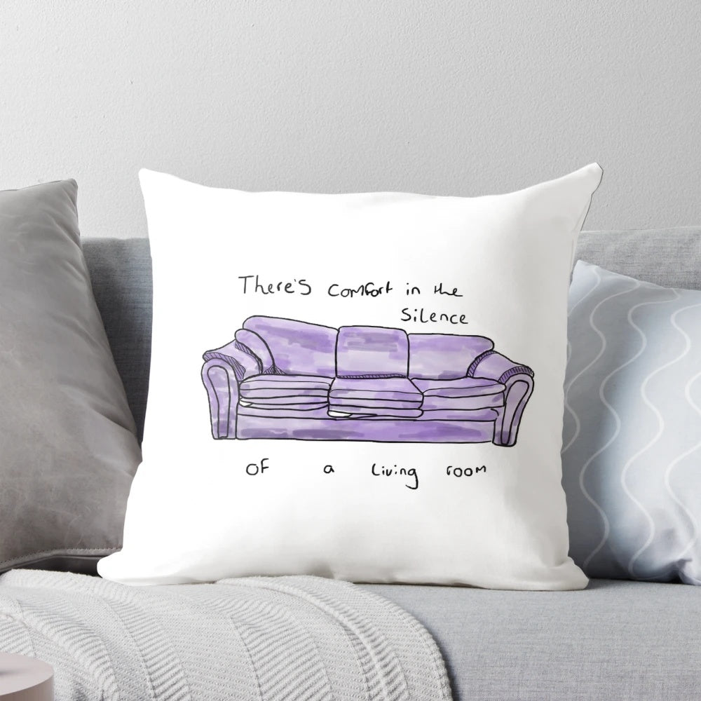 A comfortable and stylish living room pillow featuring a swimming pool design, perfect for adding a pop punk vibe to your home decor.