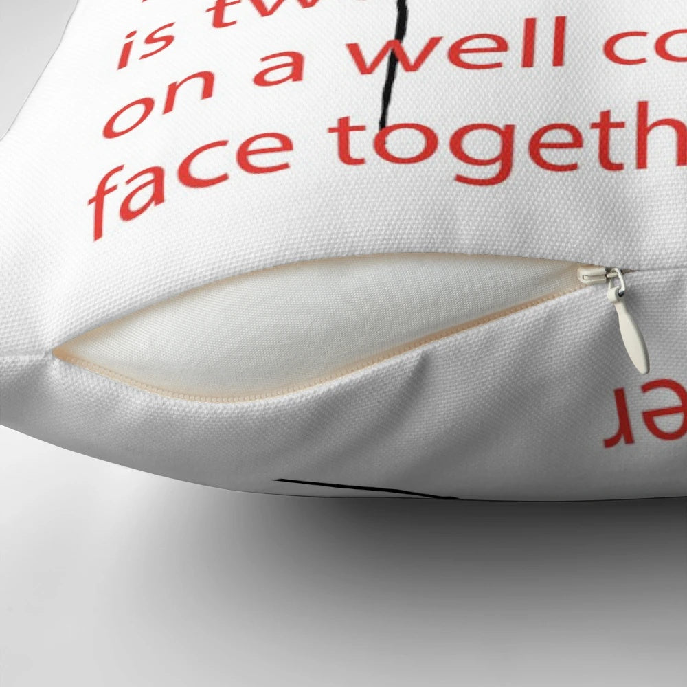 Soft, plush pillow featuring illustrated llamas wearing hats, perfect for friends and home decor.